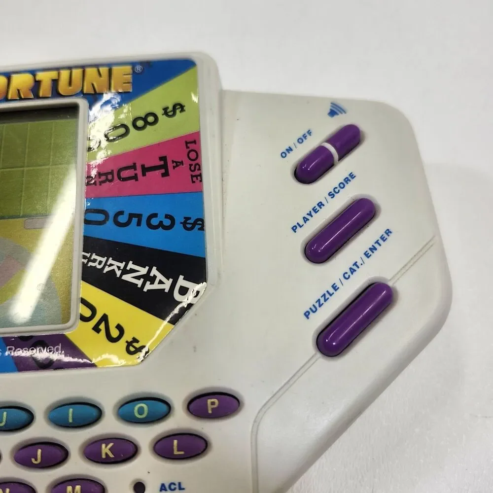Wheel of Fortune Handheld Game Vintage 1995 Tiger Electronics Tested Works